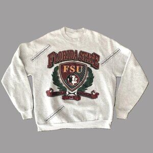 Florida State Football Sweatshirt, Shirt Retro Style 90s Unisex Crewneck